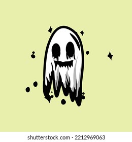 VECTOR illustration of horror theme on white background. Good for printed textiles, labels and other decorations for Halloween.