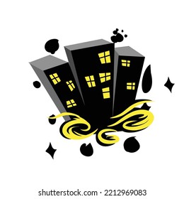 VECTOR illustration of horror theme on white background. Good for printed textiles, labels and other decorations for Halloween.