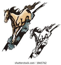 Vector illustration of a horse.