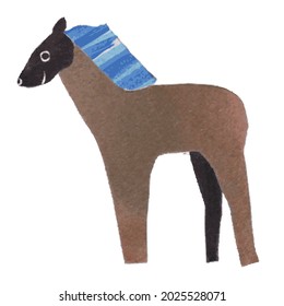 ilustración vectorial de un caballo