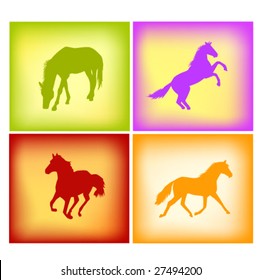 vector illustration of horse
