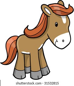 Ilustración vectorial del caballo