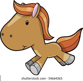 Ilustración vectorial del caballo