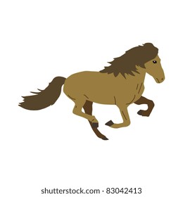 vector illustration horse
