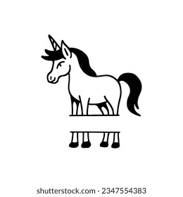 vector illustration of horse with clipped leg concept