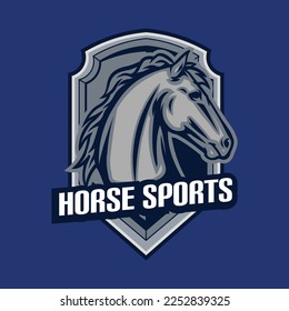 Vector illustration of horse gaming logo