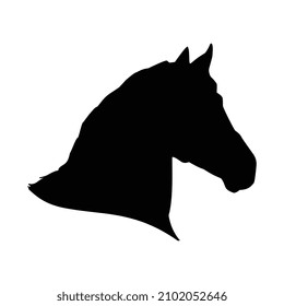 Vector illustration of Horse Head Silhouette