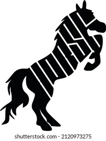 Vector Illustration of Horse logo
