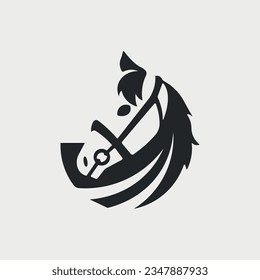 Vector illustration of horse logo