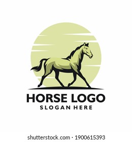 Vector illustration of horse logo icon