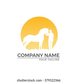 Vector Illustration : Horse logo and Pepole