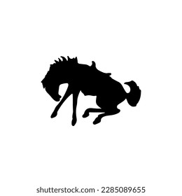 vector illustration of a horse silhouette