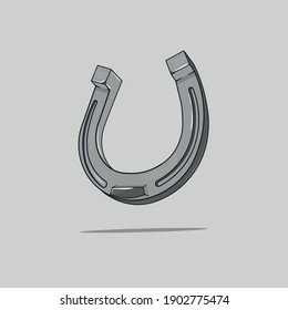 Vector illustration of a horseshoe