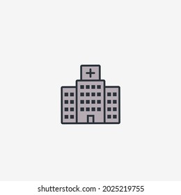 Ilustración vectorial de un hospital
