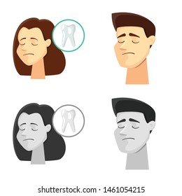 Vector illustration of hospital and rendering icon. Set of hospital and help vector icon for stock.