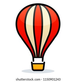 Vector illustration of hot air balloon design