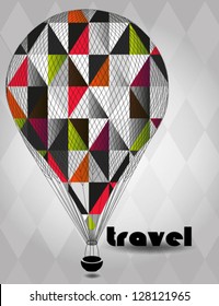 Vector illustration Hot air balloon