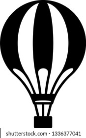 Vector illustration. hot air balloon. Air transport for travel. Isolated on white background