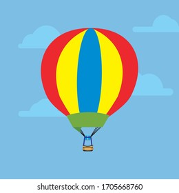 Vector illustration of a hot air balloon