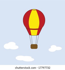 Vector illustration of a hot air balloon. For jpeg version, please see my portfolio.