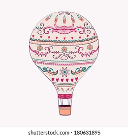 Vector illustration of hot air balloon