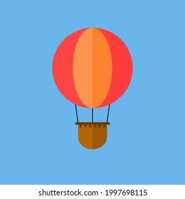 Vector illustration of hot air balloon.