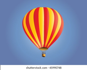 Vector Illustration Of Hot Air Baloon