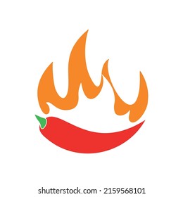 Vector illustration of hot chili peppers on a light background.