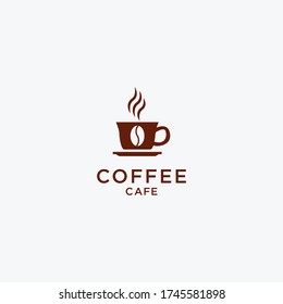 Coffee Shop Logo Design Template Stock Vector (Royalty Free) 1354096616