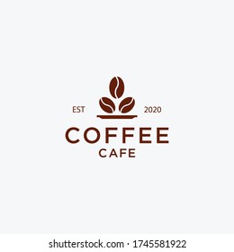 Vector Illustration des heißen Kaffeetassen-Ikons, Logo-Design - Vector