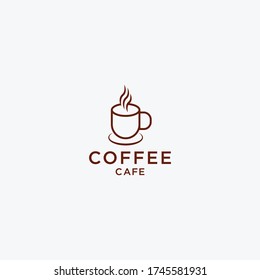 Coffee Cup Label Concept Menu Stock Vector (Royalty Free) 158206184 ...