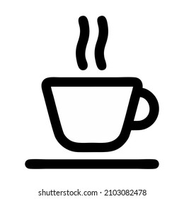 vector illustration of hot coffee cup