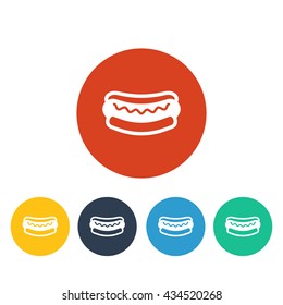 Vector illustration of hot dog icon