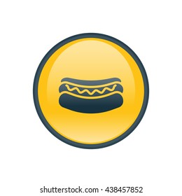 Vector illustration of hot dog icon