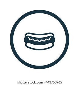 Vector illustration of hot dog icon