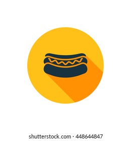 Vector illustration of hot dog icon