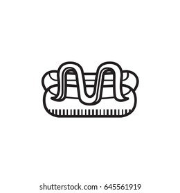 Vector illustration of hot dog - for icon food