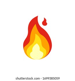 Vector illustration of hot flame