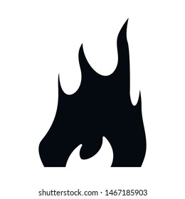 Vector illustration of hot flame logo. Set of flame and smoke vector icon for stock.