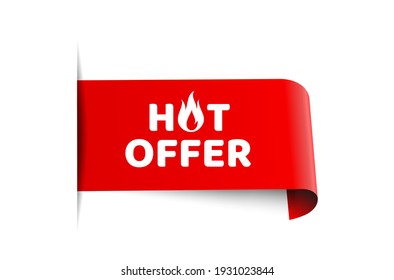 Etiqueta de oferta de oferta caliente de ilustración de vectores. Elemento Web Banner Moderno Con Llama.