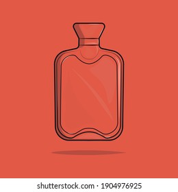 Vector Illustration Of A Hot Water Bottle 