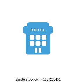 Vector illustration, hotel icon template.  
