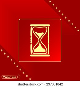 Vector illustration of hourglass