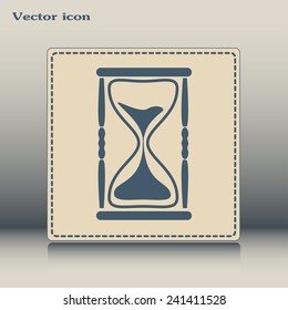 Vector illustration of hourglass