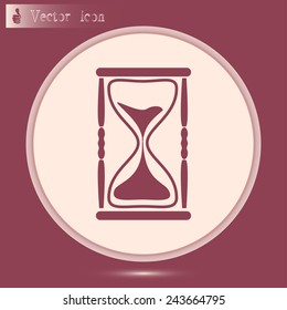Vector illustration of hourglass