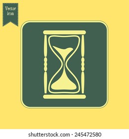 Vector illustration of hourglass