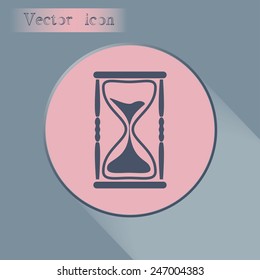 Vector illustration of hourglass