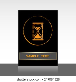 Vector illustration of hourglass