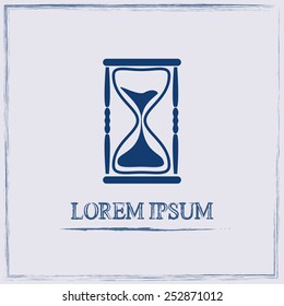 Vector illustration of hourglass
