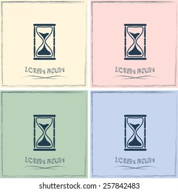 Vector illustration of hourglass